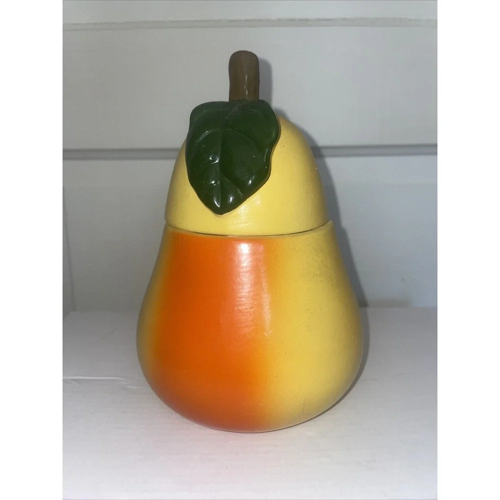 Vintage MCM Pear Candle Unused 7.5